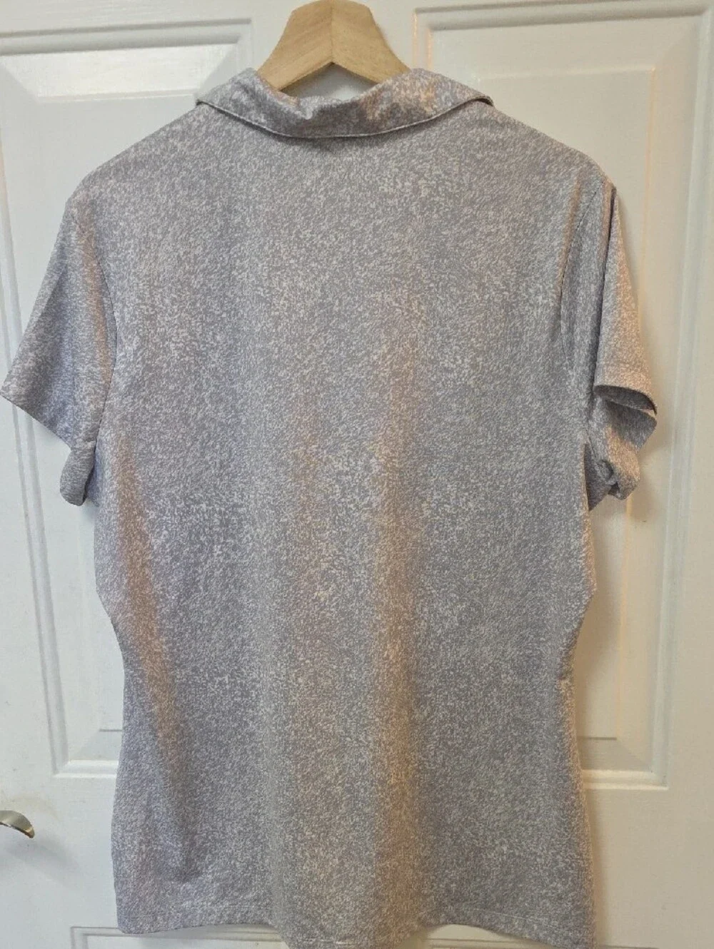 Nike Women’s Heathered Gray Polo Button-Down Shirt
